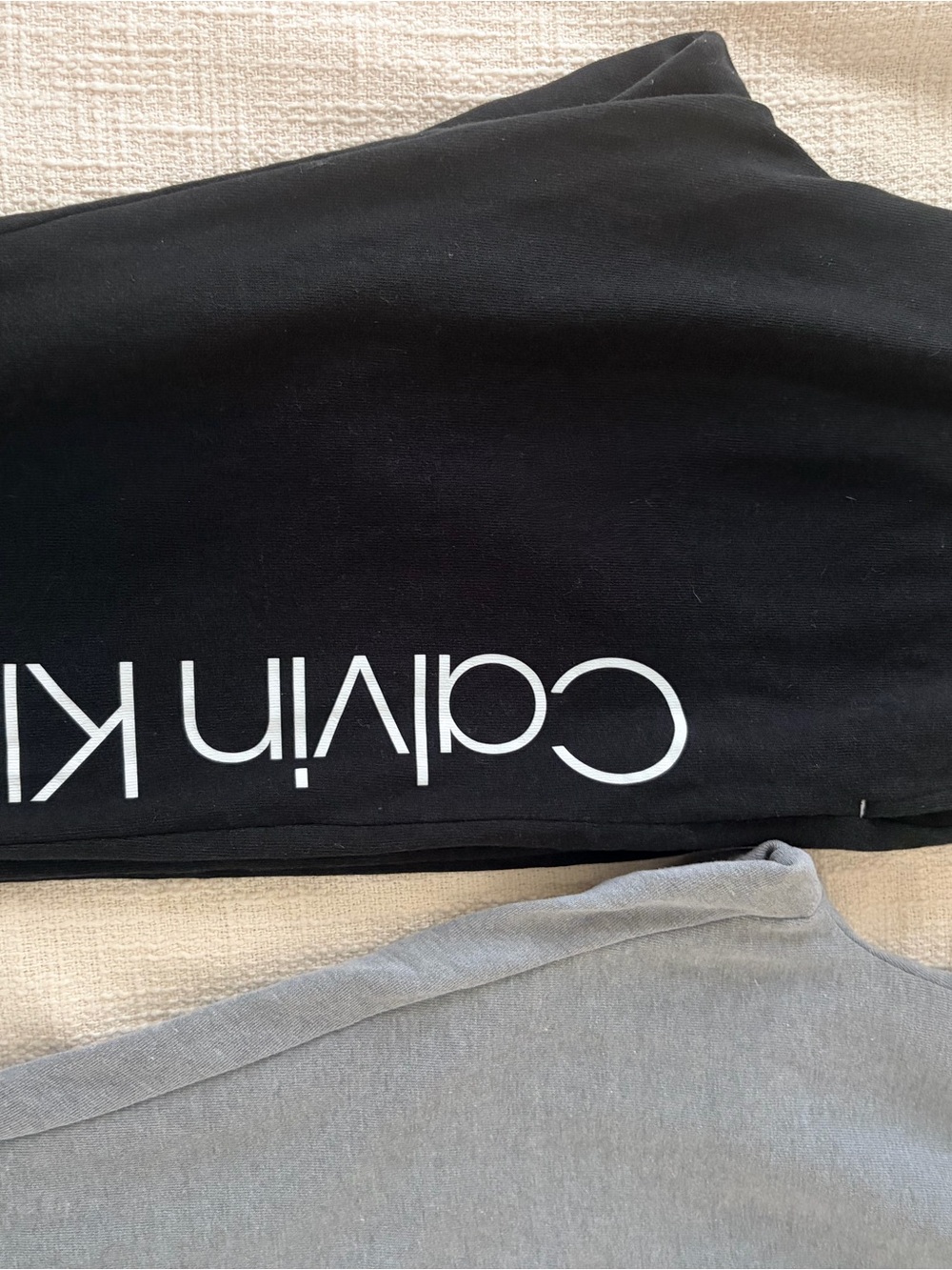 Calvin Klein Women's French Terry Joggers Gray and Black - NWOT- size S - Picture 8 of 8
